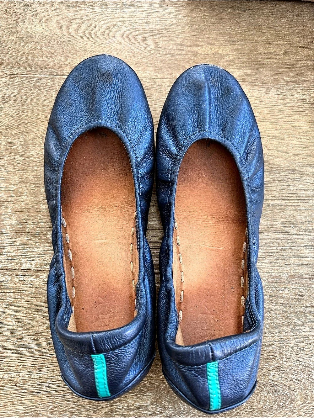 Tieks Ballet Flats Metallic Navy Blue